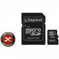 Флеш карта 16Gb microSDHC class 4 Kingston (SDC4/16GB)