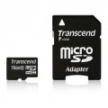 Флеш карта 16Gb microSDHC class 10 Transcend (TS16GUSDHC10)