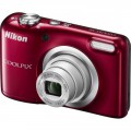 Цифровий фотоапарат Nikon Coolpix A10 Red (VNA982E1)