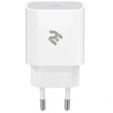 Зарядний пристрій 2E USB-C Wall Charger PD3.0 DC5V/3A, 20W, white (2E-WC1USBC20W-W)