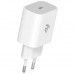Зарядний пристрій 2E USB-C Wall Charger PD3.0 DC5V/3A, 20W, white (2E-WC1USBC20W-W)
