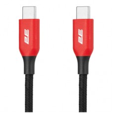 Дата кабель USB-C to USB-C 1.0m 100W black 2E (2E-CC100-WH)