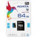 Карта памяти ADATA 64GB microSD class 10 UHS-I A1 Premier (AUSDX64GUICL10A1-RA1)