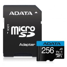 Карта пам'яті ADATA 256GB microSDXC calss 10 UHS-I V10 A1 (AUSDX256GUICL10A1-RA1)