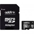 Карта пам'яті AddLink 32GB microSDHC class 10 UHS-I U1 (ad32GBMSH310A)