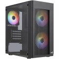 Корпус для ПК AeroCool Hexform-G-BK-v2 Black 600W (ACCX-PV38004.11)