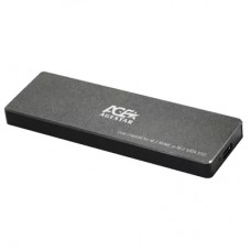 Карман внешний AgeStar M2 SATANVME metal black (31UBVS6C (Black))