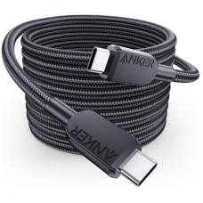 Дата кабель USB-C to USB-C 0.9m 240W nylon 310 black Anker (A81D5H11)