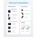 Дата кабель USB-C to USB-C 0.9m nylon 322 white Anker (A81F5H21/A81F5G21)