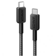 Дата кабель USB-C to USB-C 1.8m nylon 322 black Anker (A81F6G11)