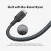 Дата кабель USB-C to USB-C 0.9m 140W bio-nylon 544 black Anker (A80F5H11)