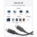 Дата кабель USB-C to USB-C 0.9m 240W 20Gbps 4K Video bio-nylon black Anker (A80N1H11)
