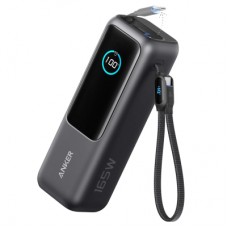 Батарея универсальная Anker 25000mAh, 165W, PD/3/0, QC/3/0, Built-In Double USB-C Cables, black (A1695H11)
