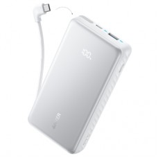 Батарея універсальна Anker 20000mAh 22.5W Built-In USB-C Cable White (A110EH21)