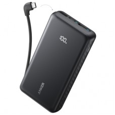Батарея універсальна Anker 20000mAh 22.5W Built-In USB-C Cable Black (A110EH11)