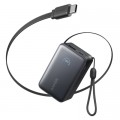 Батарея універсальна Anker 10000mAh Nano 45W Built-In USB-C Cable Black (A1638H11)