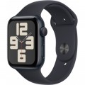 Смарт-годинник Apple Watch SE 2023 GPS 44mm Midnight Aluminium Case with Midnight Sport Band - M/L (MRE93QP/A)