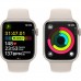 Смарт-годинник Apple Watch Series 9 GPS 41mm Starlight Aluminium Case with Starlight Sport Band - S/M (MR8T3QP/A)