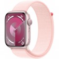 Смарт-годинник Apple Watch Series 9 GPS 41mm Pink Aluminium Case with Light Pink Sport Loop (MR953QP/A)