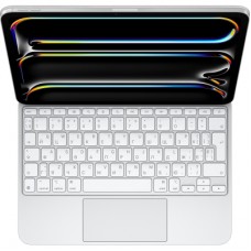 Чехол для планшета Apple Magic Keyboard for iPad Pro 11inch (M4) - Ukrainian - White,Model A2975 (MWR03UA/A)