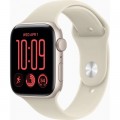 Смарт-годинник Apple Watch SE 3 2026 GPS + Cellular 44mm Starlight Aluminium Case with Sand Sport Band - M/L (MJLN4RK/A)