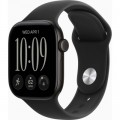 Смарт-часы Apple Watch Series 12 GPS 42mm Black Aluminium Case with Black Sport Band - S/M (MJEA4RK/A)