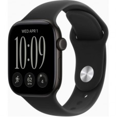 Смарт-часы Apple Watch Series 12 GPS 42mm Black Aluminium Case with Black Sport Band - S/M (MJEA4RK/A)