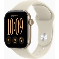 Смарт-часы Apple Watch Series 12 GPS 42mm Light Gold Aluminium Case with Sand Sport Band - S/M (MJED4RK/A)