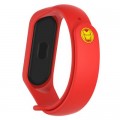 Ремешок для фитнес браслета Armorstandart Superhero Edition for Xiaomi Mi Band 4/3 Iron Man Red (ARM55062)