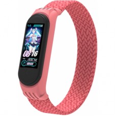 Ремешок для фитнес браслета Armorstandart Braided Solo Loop для Xiaomi Mi Band 4/5/6 Pink size S (ARM59181)