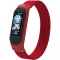 Ремешок для фитнес браслета Armorstandart Braided Solo Loop для Xiaomi Mi Band 4/5/6 Red size L (ARM58762)