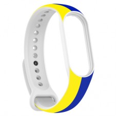 Ремешок для фитнес браслета Armorstandart для Xiaomi Mi Band 7/6/5 New Style Blue - Yellow (ARM61907)