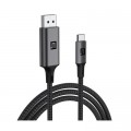 Кабель мультимедійний USB-C to DisplayPort 2.0m 4K60Hz black Armorstandart (ARM76892)