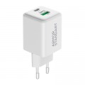 Зарядний пристрій Armorstandart AR372 45W GaN Type-C + USB White (ARM77550)