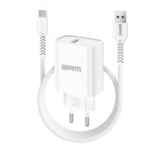 Зарядное устройство Armorstandart AR012 Basic USB 24W + cable USB to USB-C White (ARM69893)