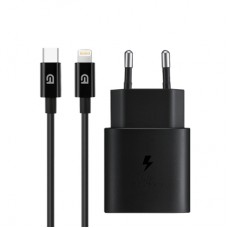 Зарядное устройство Armorstandart AR-TA800 25W USB-C + cable USB-C to Lightning black (ARM77721)