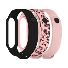Ремінець до фітнес браслета Armorstandart комплект 3шт Xiaomi Mi Band 7/6/5 Cartoon Mickey Pink (ARM77042)