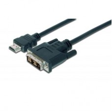 Кабель мультимедийный HDMI to DVI 18+1pin M, 2.0m Assmann (AK-330300-020-S)
