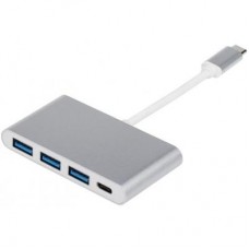 Переходник Type-C 3.1 to 3xUSB 3.0 + Type-C 10 cm Atcom (12808)