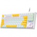 Клавіатура Aula F3032 keycaps plus 21 Yellow keys KRGD Red USB UA White (6948391204680)