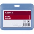 Бейдж Axent слайдер горизонтальный, 85х54мм, дымчатый синий (4500H-02-A)