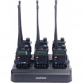 Портативная рация Baofeng UV-5R Black SIX PACK+Зарядный комплект (BL-5X6 + 6 АКБ BL-5) (UV-5R_6_6WCBF888S_BL-5)