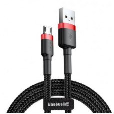 Дата кабель USB 2.0 AM to Micro 5P 1.0m Cafule 2.4A red+black Baseus (CAMKLF-B91)