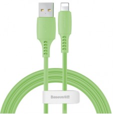 Дата кабель USB 2.0 AM to Lightning 1.2m 2.4A green Baseus (CALDC-06)