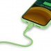 Дата кабель USB 2.0 AM to Lightning 1.2m 2.4A green Baseus (CALDC-06)
