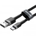 Дата кабель USB 3.1 AM to USB-C 1.0m 3A grey-black Baseus (CATKLF-BG1)