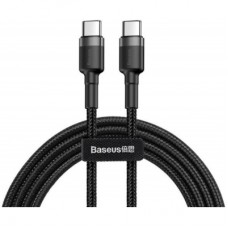 Дата кабель USB-C to USB-C 2.0m USB 3.1 3A grey-black Baseus (CATKLF-HG1)
