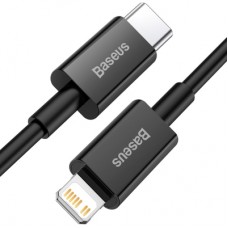 Дата кабель USB-C to Lightning 0.5m 3.0A PD Superior Series Black Baseus (CATLYS-C01)