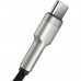 Дата кабель USB 3.1 AM to Type-C 0.25m CAKF 6.0A 66W Cafule Series Metal Data Cable Black Baseus (CAKF000001)