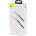 Дата кабель USB 3.1 AM to Type-C 0.25m CAKF 6.0A 66W Cafule Series Metal Data Cable Black Baseus (CAKF000001)